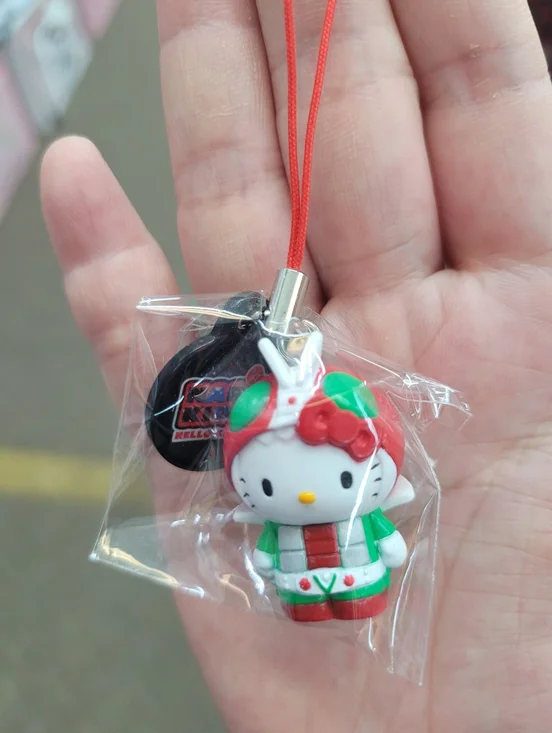 2009 Hello Kitty X Masked Rider Phone Charm Keychain - Picture 2 of 9